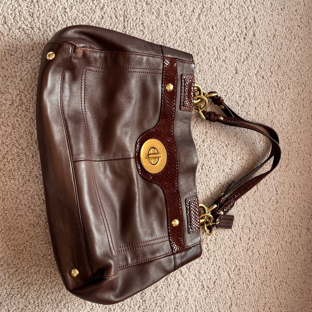 Coach Brown Leather Handbag